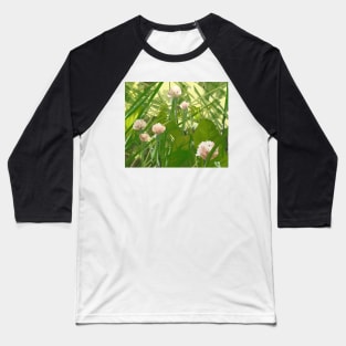 Pink Chives Baseball T-Shirt